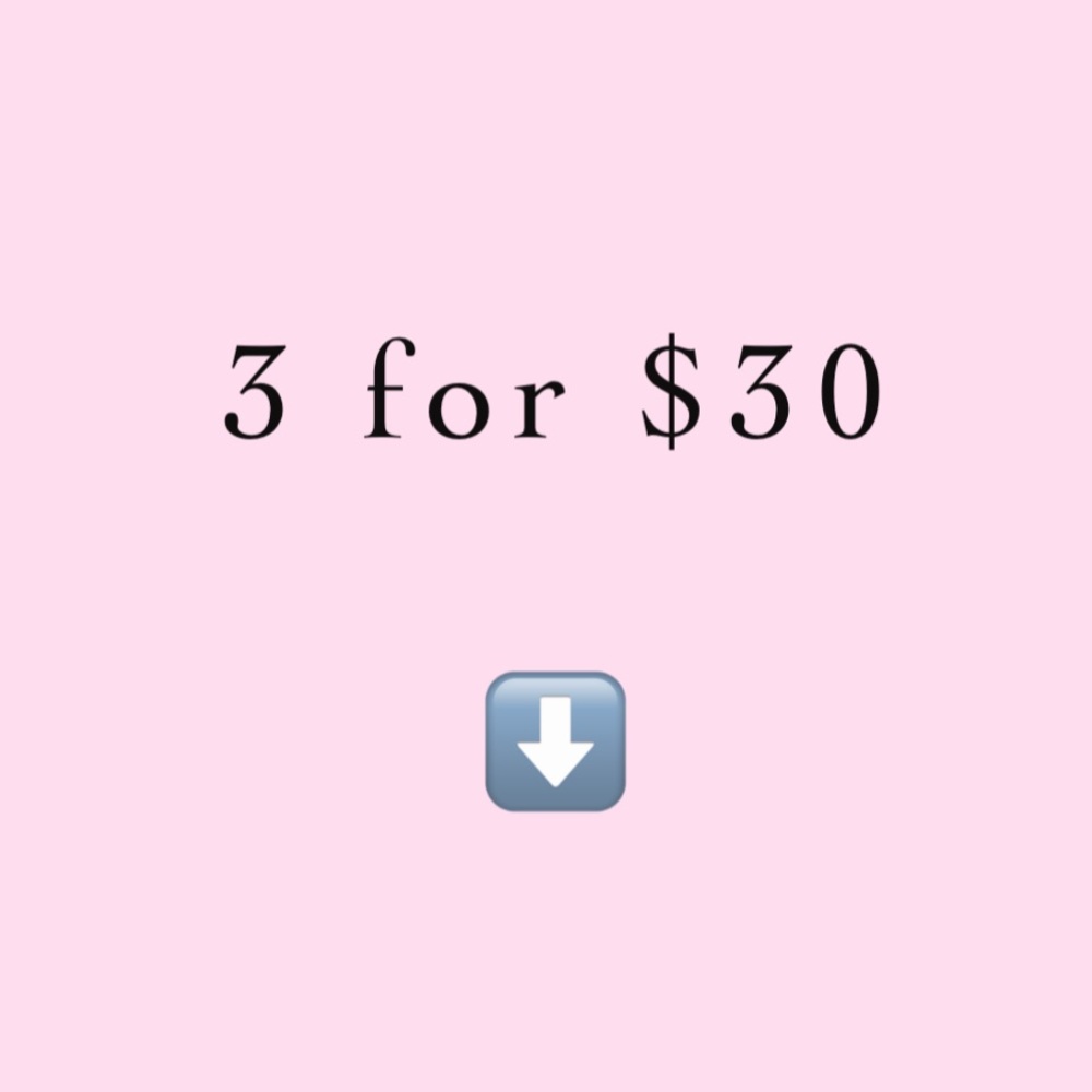 ⭐️3/$30⭐️